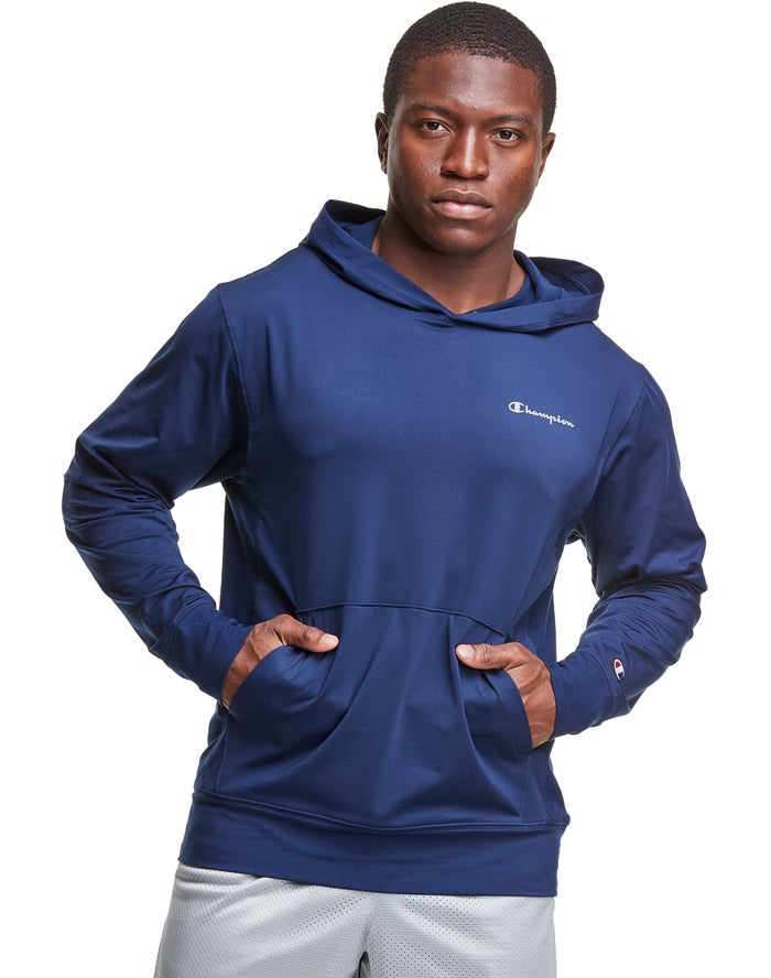 Sudadera Con Capucha Champion Hombre - City Sport Reflective Script Logo ( Azul Marino ) 1765208-DI